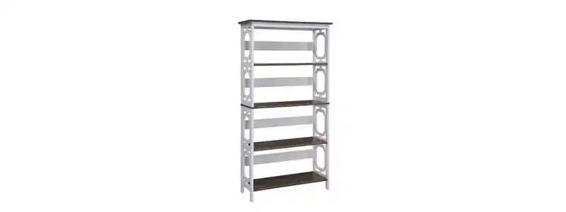 60 Omega 5 Tier Bookcase - Breighton Home