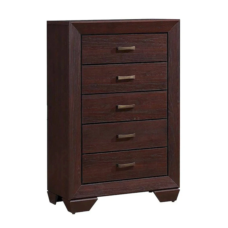 Oatfield Dark Cocoa 2-piece Panel Bedroom Set with Chest