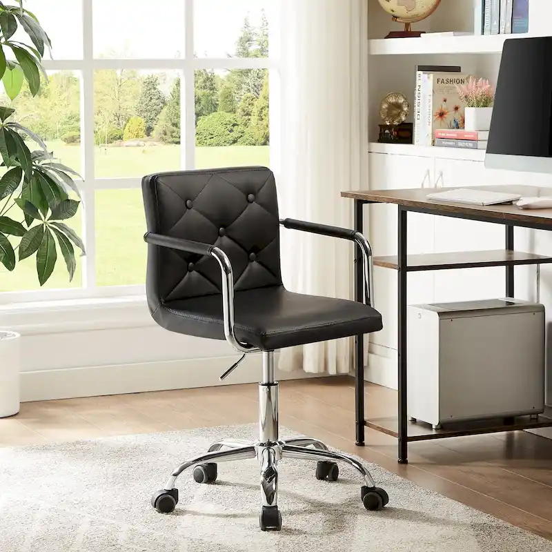 Home Office Desk Chairs 360 Swivel Height-Adjustable Accent Chair