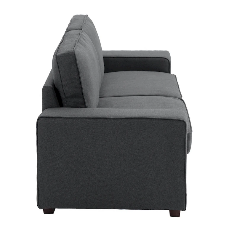 Modern 80 Upholstered Fabric 3-Seater Sofa