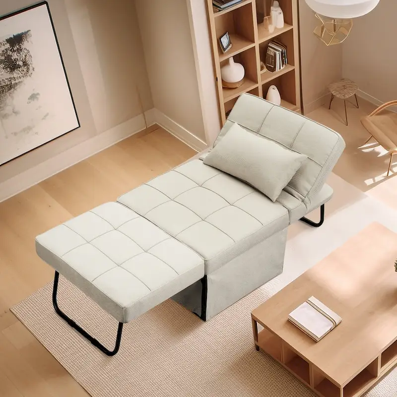 4-1 Adjustable Sleeper Sofa Chair with Ottoman, Sofa Bed ,Couch Bed