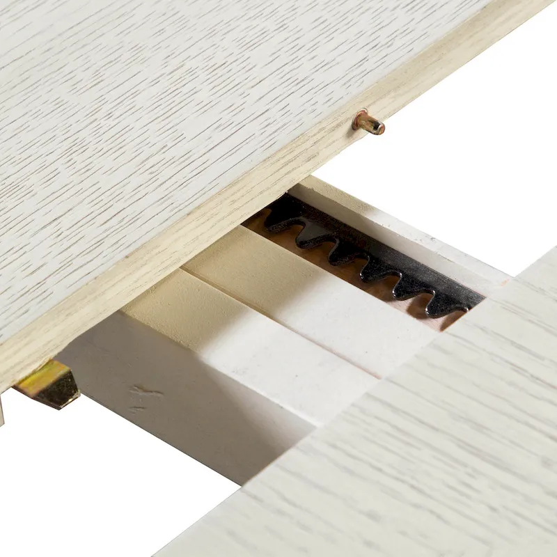 Furniture of America Chase Modern 90-inch Wood Extendable Dining Table with 18-inch Leaf