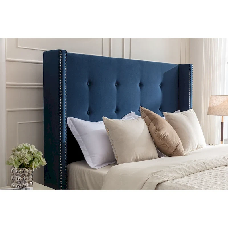 54 High Headboard Peyton Upholstered King Bed