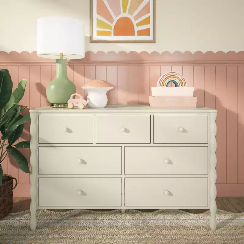 Jenny Lind 3 over 4 Drawer Dresser