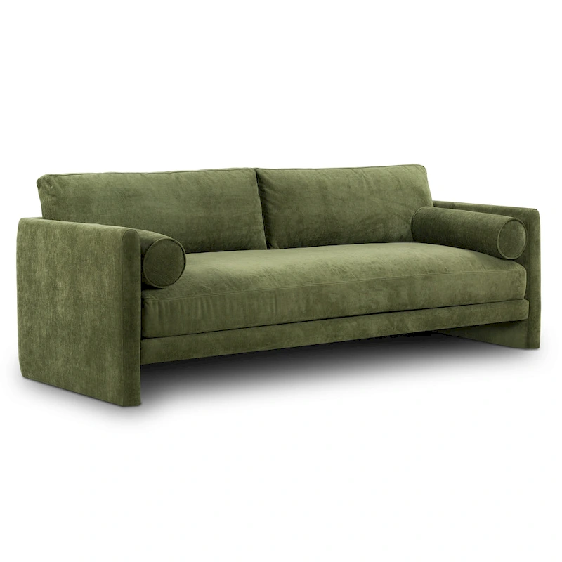 Poly & Bark Lea 90 Sofa - Includes 2 Bloster Pillows and Removable Cushion Covers
