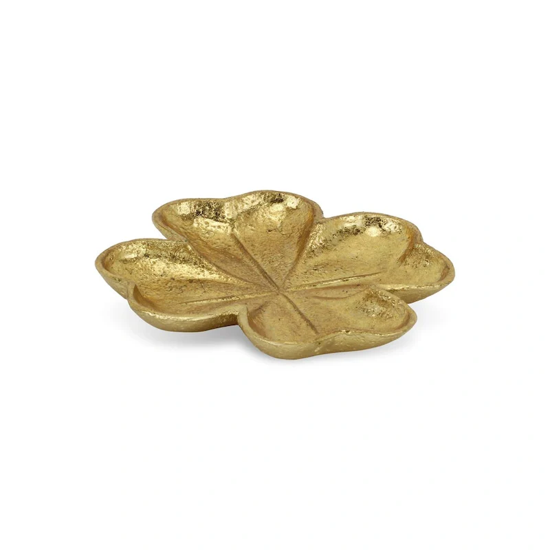 Isano Golden Cast Iron Four Leaf Clover