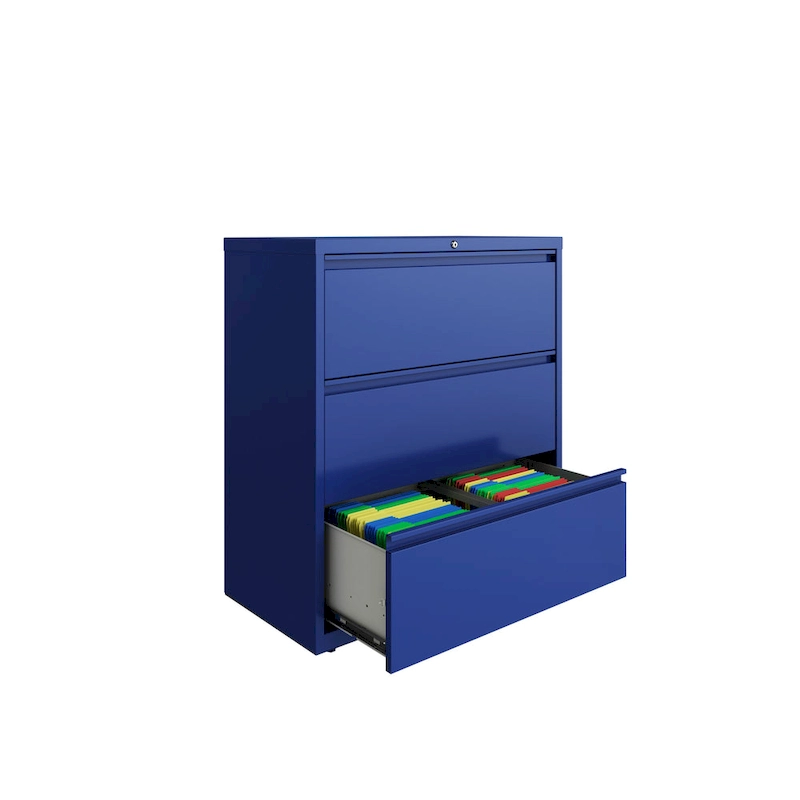 Hirsh 36 in Wide, 3 Drawer, HL8000 Series, Classic Blue