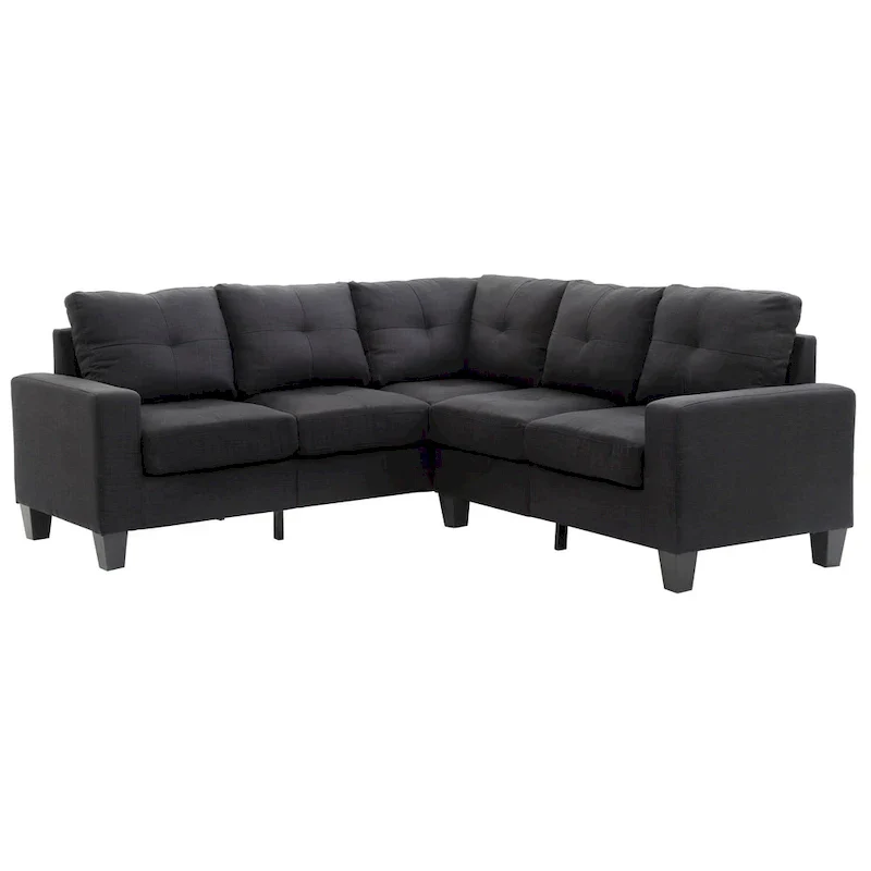 Newbury Twill Fabric Sectional Sofa