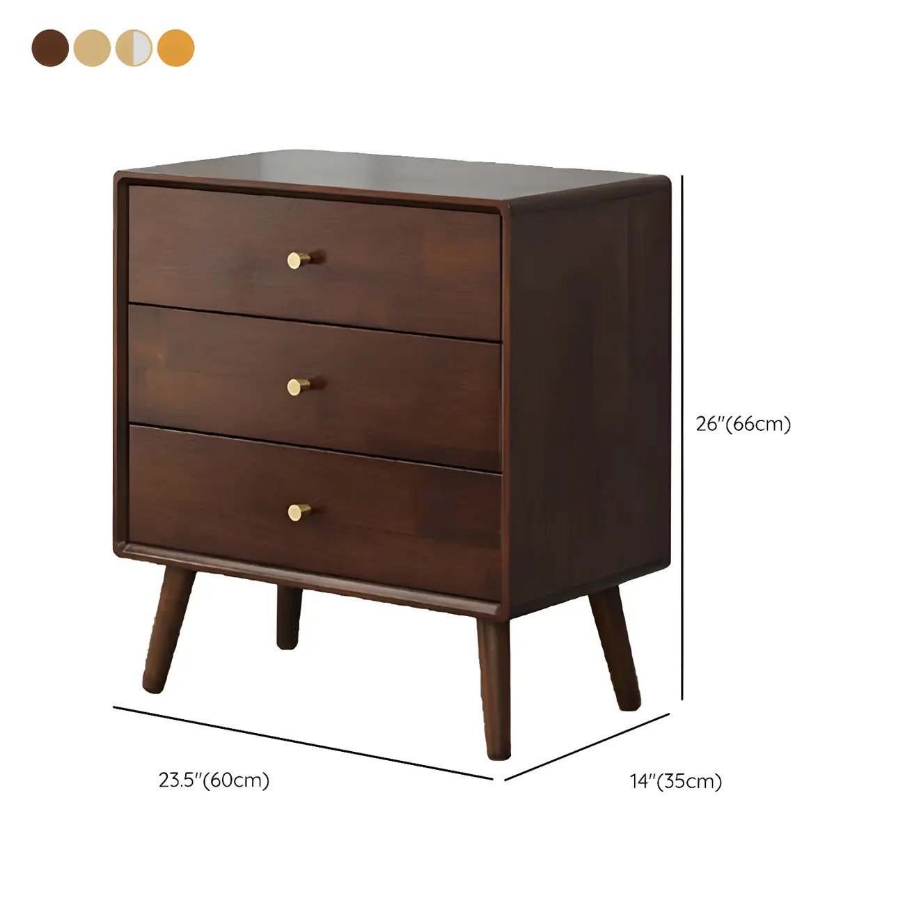 Compact Natural Wood Combo Dresser with Cabinet and Drawers
