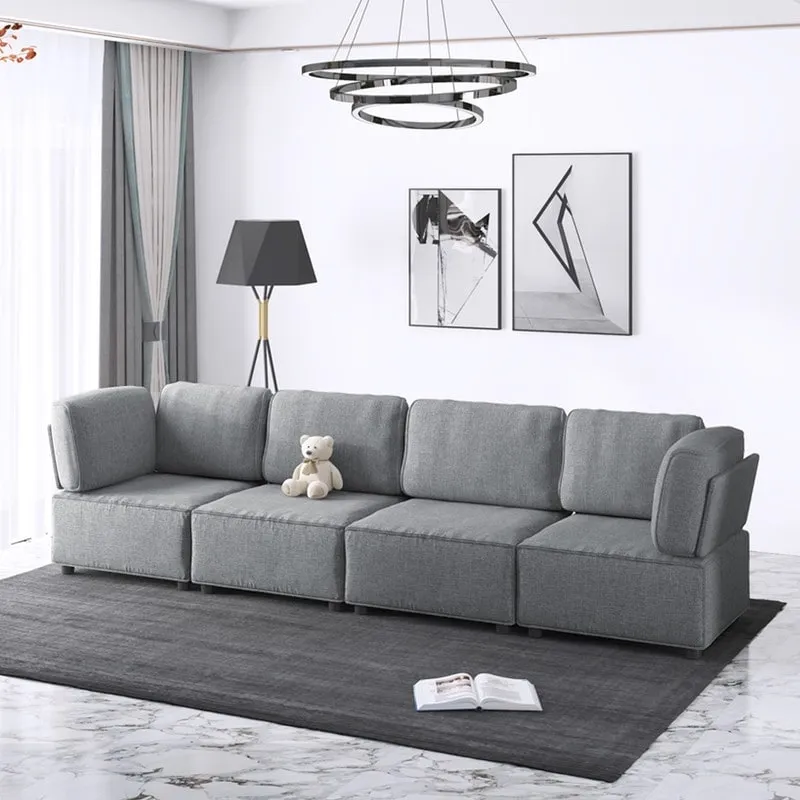 Mixoy Convertible Modular Sleeper Couch with Ottoman