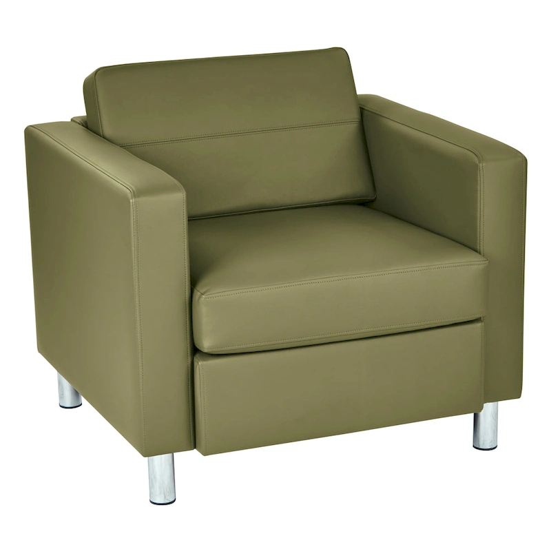 Pacific Arm Accent Chair with Chrome Legs