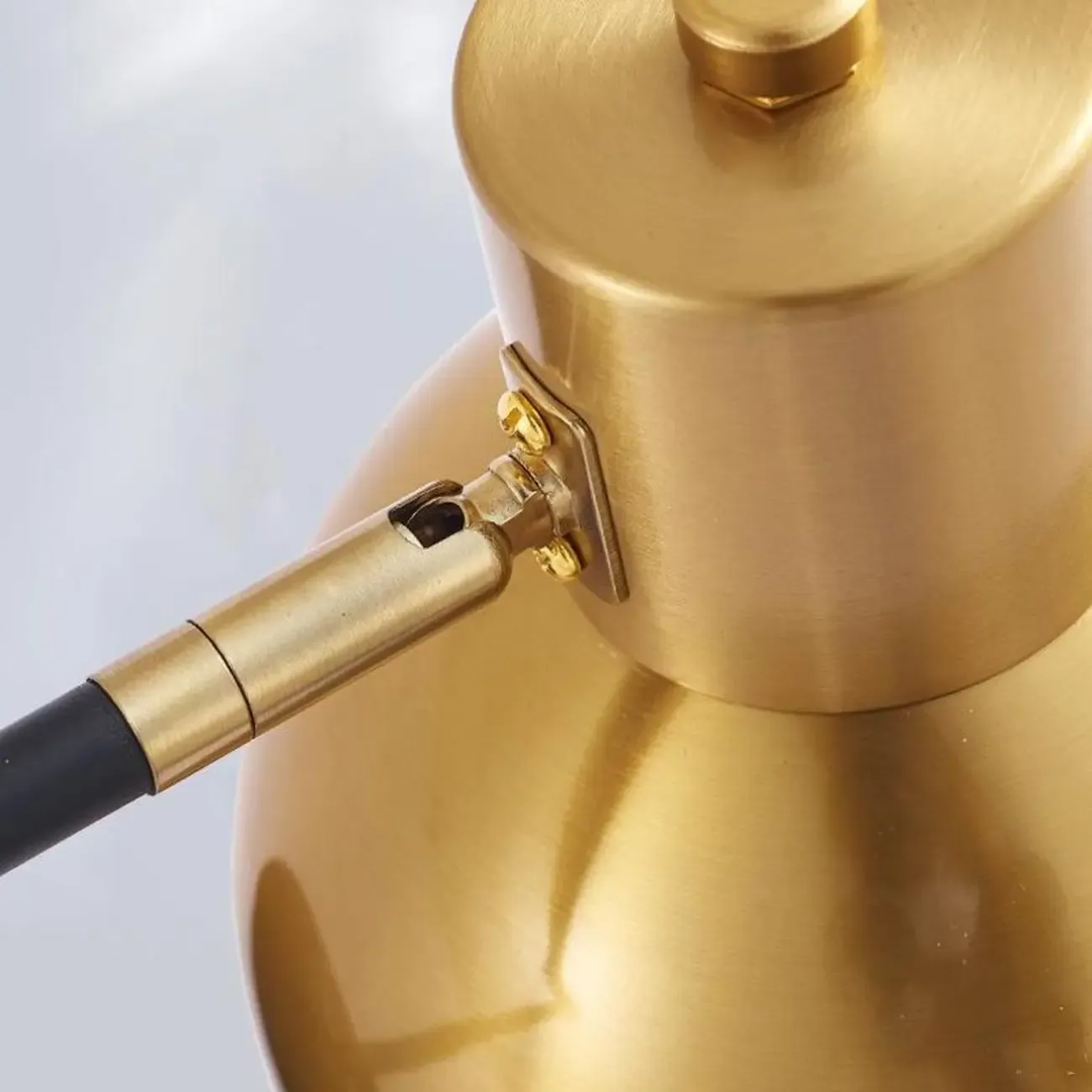 Modern Metal Hemisphere Shade Swing Arm Wall Light