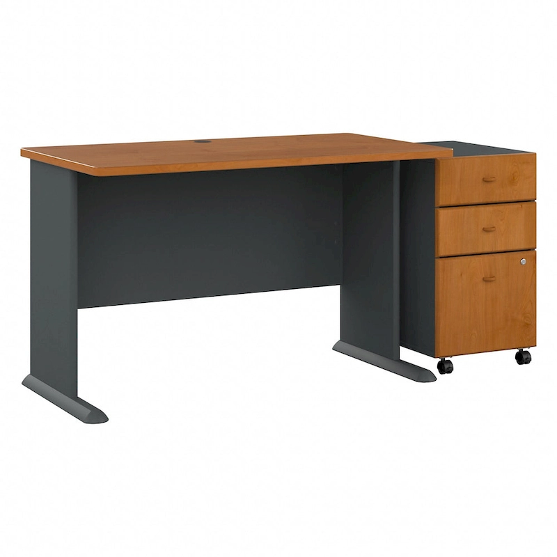 Series A 48W Desk with Mobile File Cabinet by Bush Business Furniture