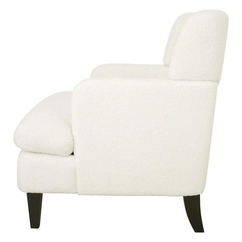 Modern Fabric Accent Chair with Cushion Back