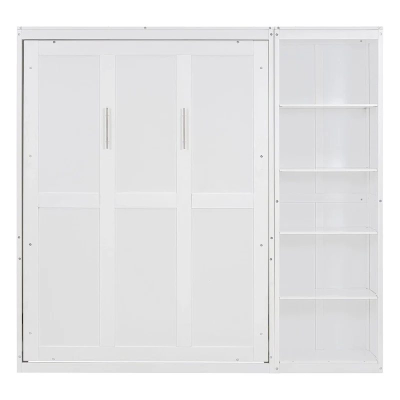 Merax Murphy Bed Wall Bed with Shelves