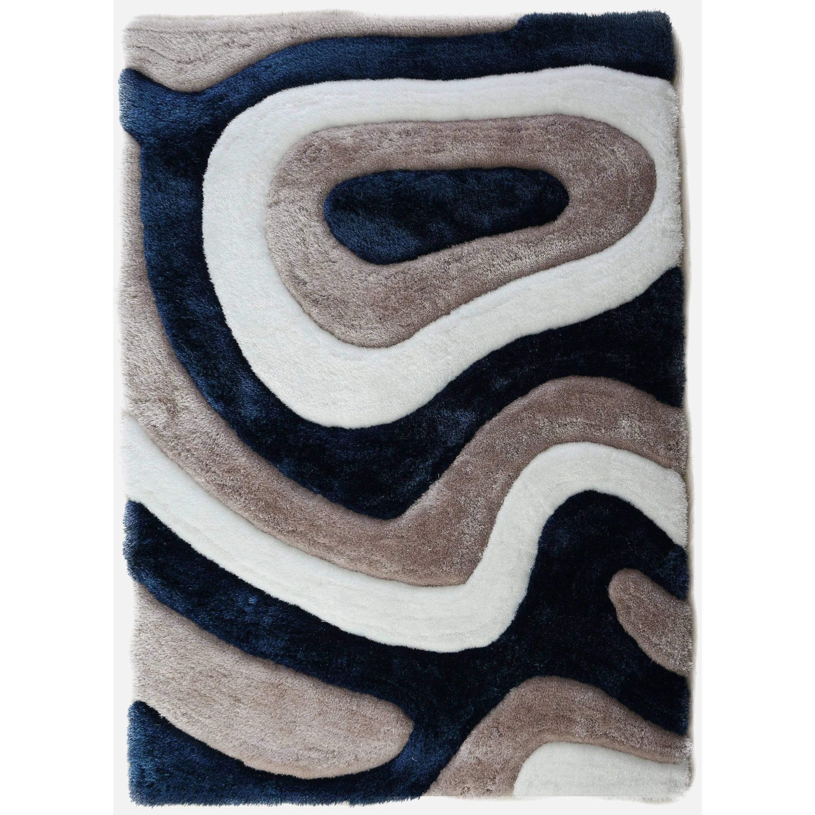 Mateos Shag Abstract Designed Area Rug