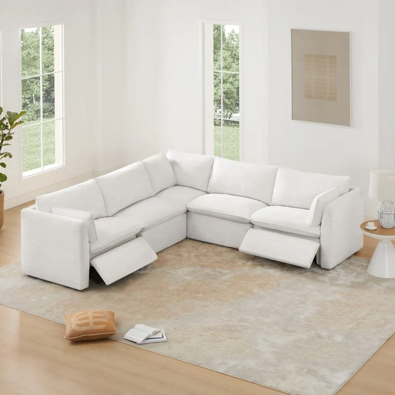 Cypress 107 W Power Reclining Sectional Sofa Couch