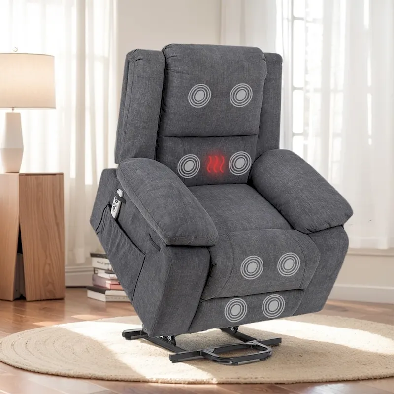 Electric Massage Power Recliner Chair, Multi-function Lifting, Timing