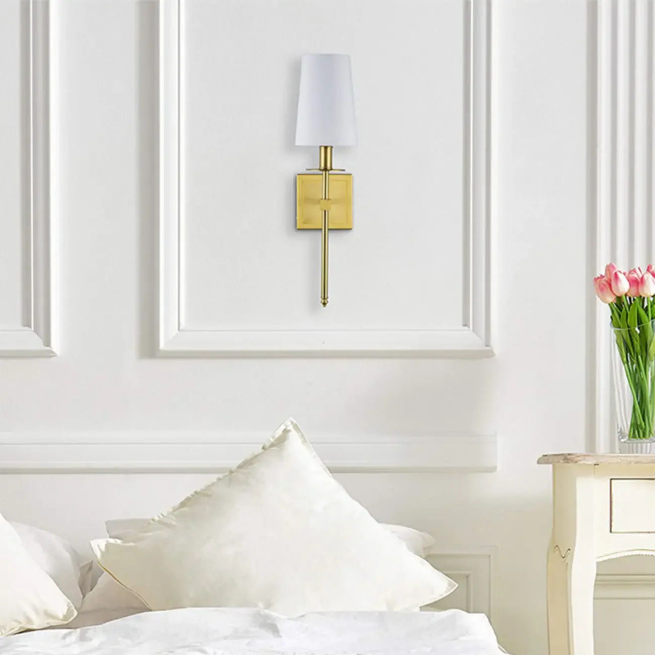 Cylinder Modern Bathroom Vanity Wall Lamps with Shade