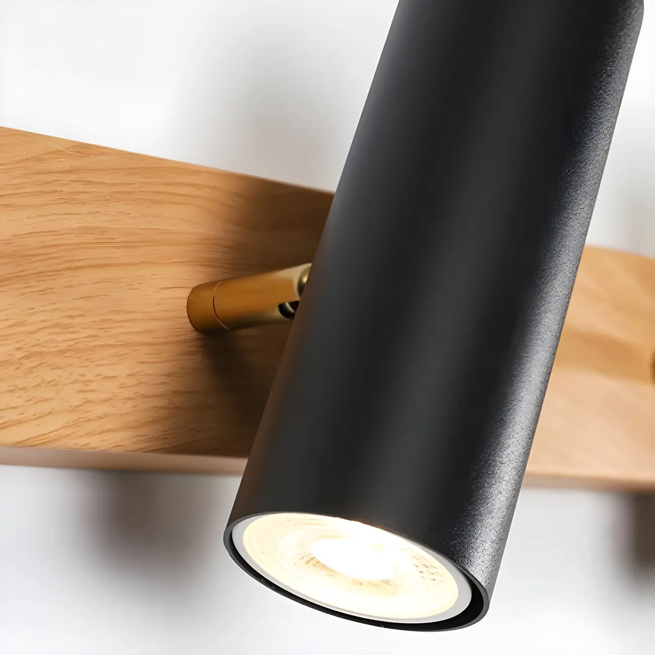 Cylinder White 4-Light Bathroom Vanity Lights in Hardwired