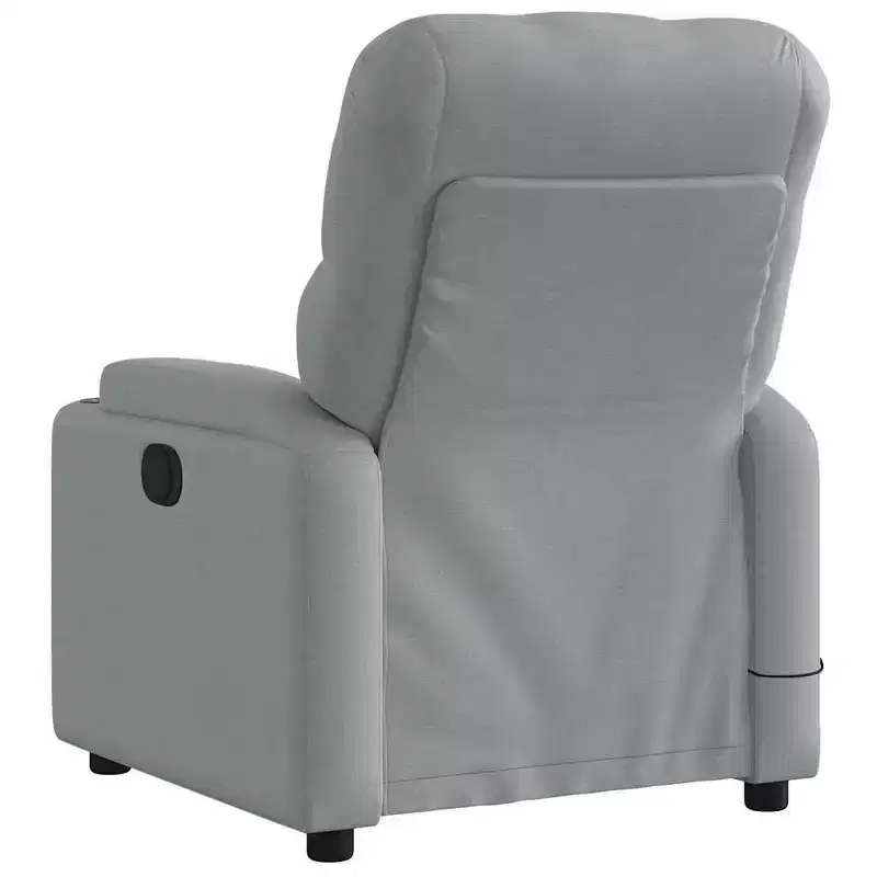 vidaXL Massage Recliner Chair Cream Faux Leather