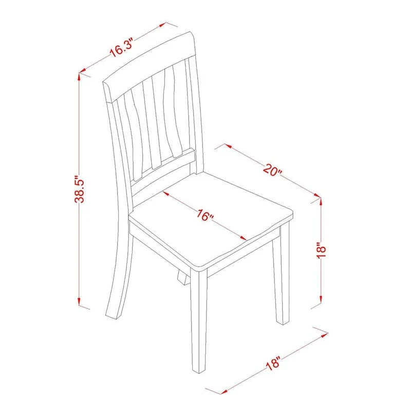 East West Furniture 5 Piece Modern Dining Table Set Includes a Round Kitchen Table and 4 Dining Chairs, Buttermilk & Cherry