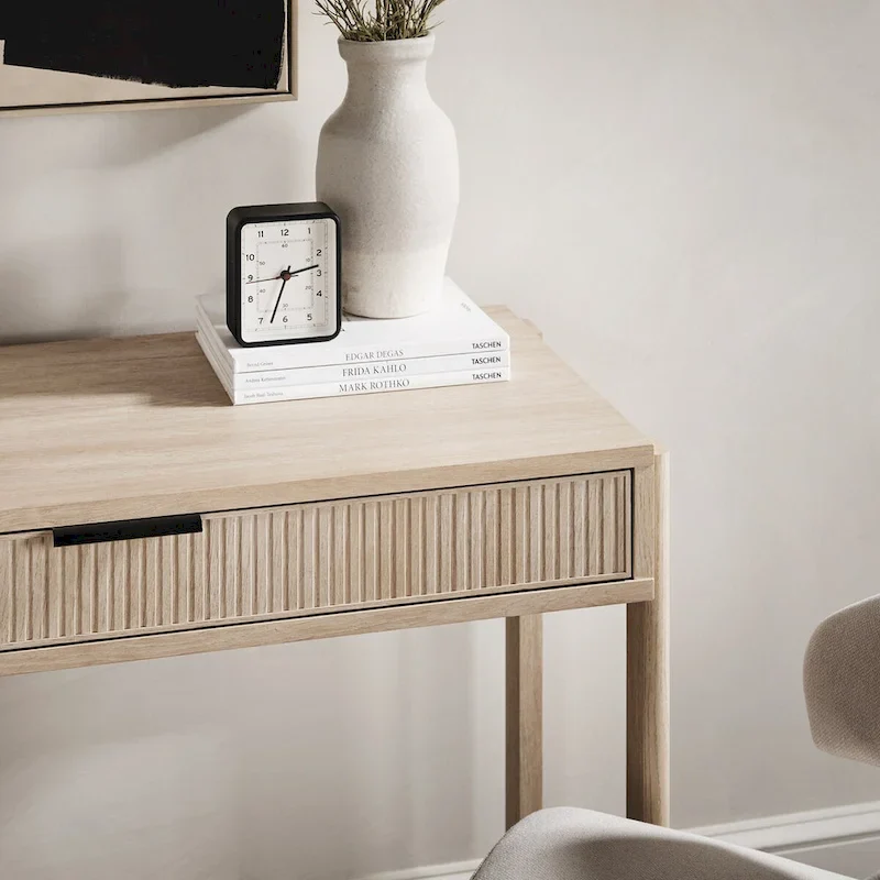 Middlebrook Designs Reeded Writing Desk with Drawer