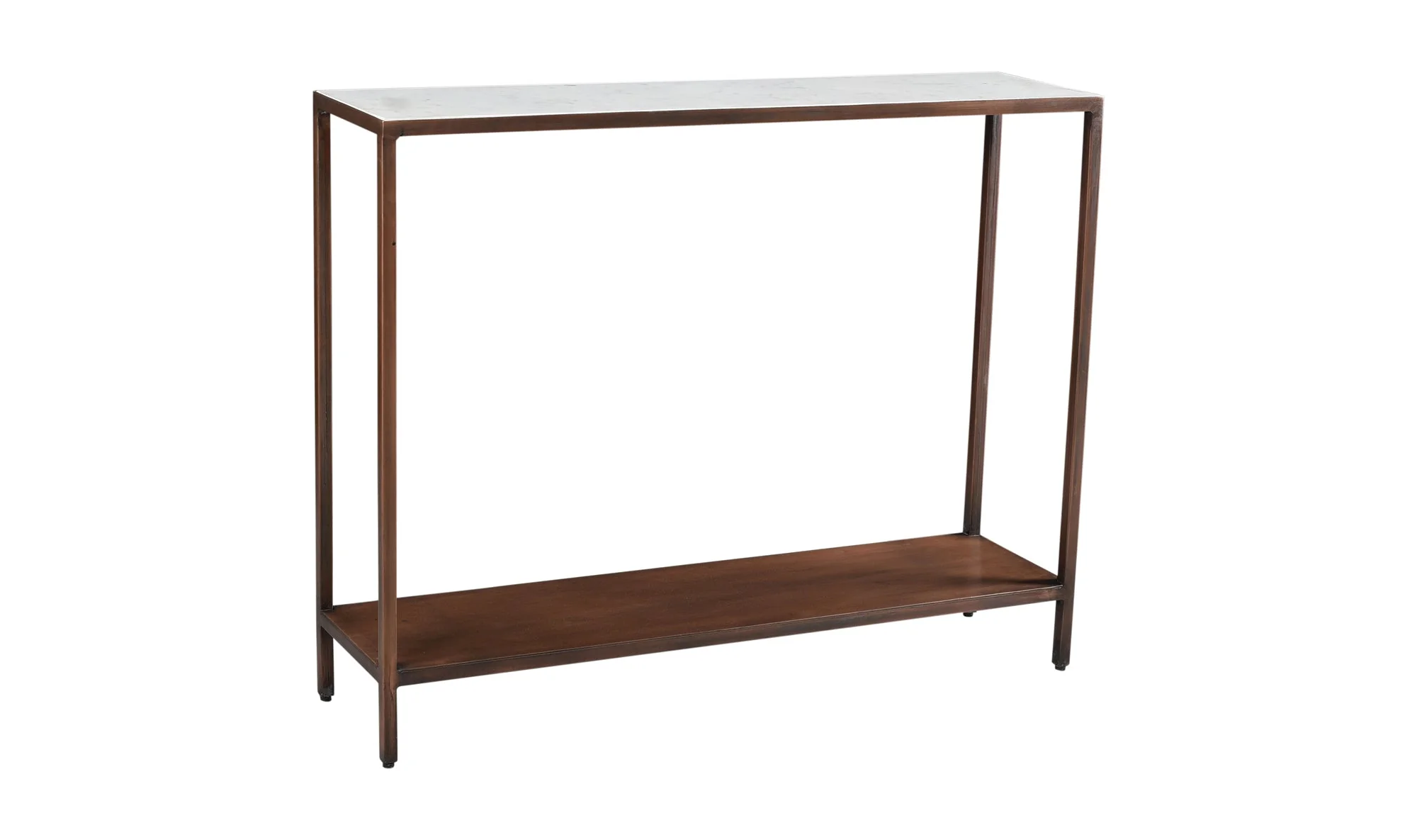 Bottego Console Table Antique Copper