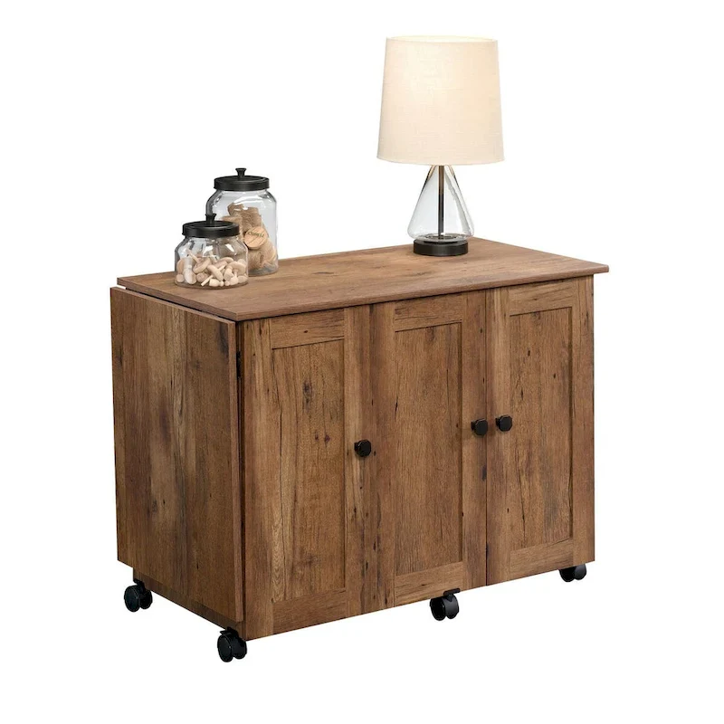 Sauder Select Collection Easy Rolling Sewing and Craft Table/Cart