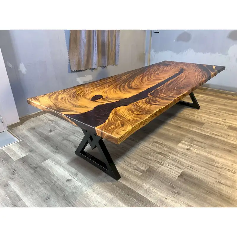 Sundaland 118  Large Slap Live Edge Dining Table