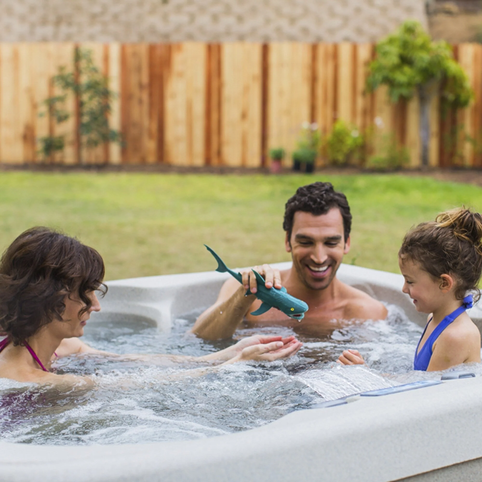 Lifesmart LS100DX 4-Person 20-Jet 110v Plug and Play Spa with Waterfall