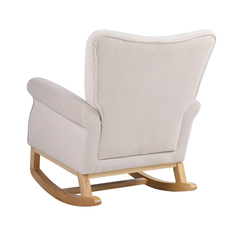 GEITIN High Back Rocking Chair with Tufted Back