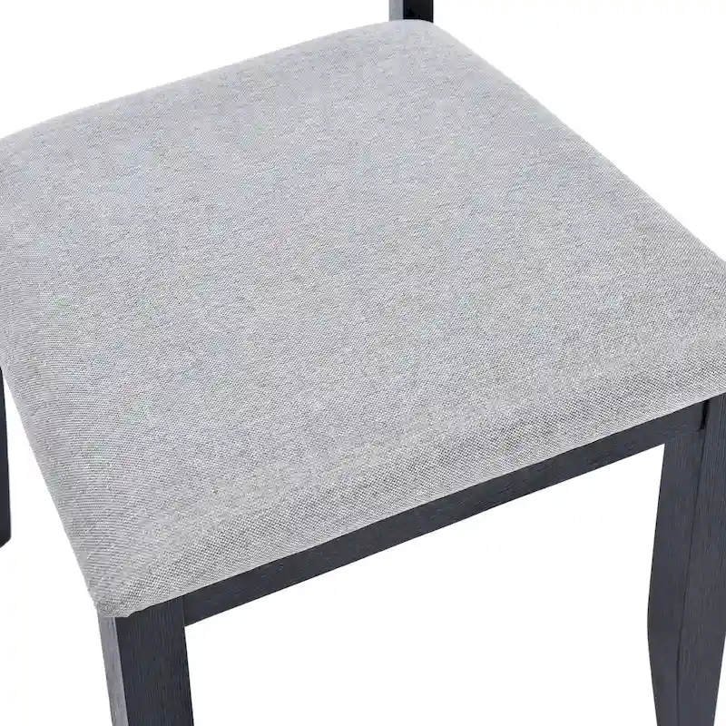 Slat Back Wood Dining Chairs Set of 4