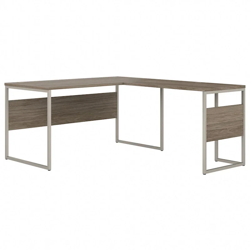 60W x 30D L-Shaped Table Desk with Metal Legs