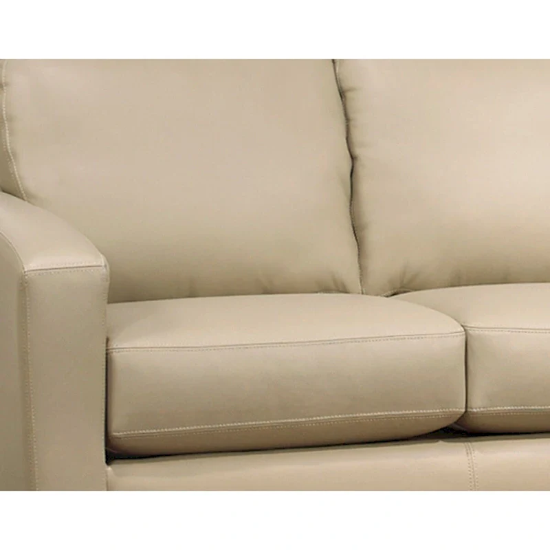 Bryce Italian Top Grain Leather Upholstered Transitional Sofa