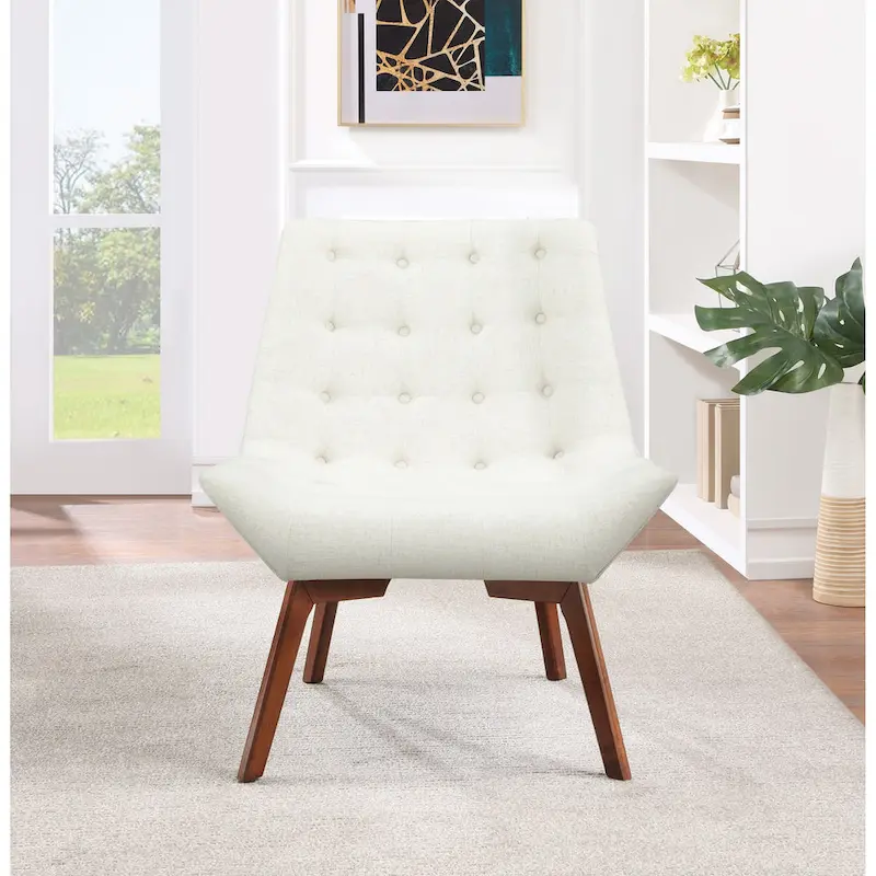 Shelly Tufted Chair with Coffee Legs