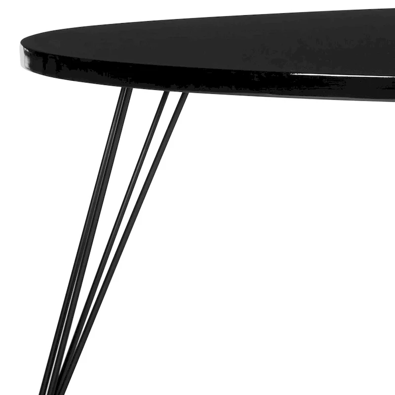 SAFAVIEH Louann Oak Finish/ Black Coffee Table - 44 x 31.5 x 15.6 - 44Wx32Dx16H