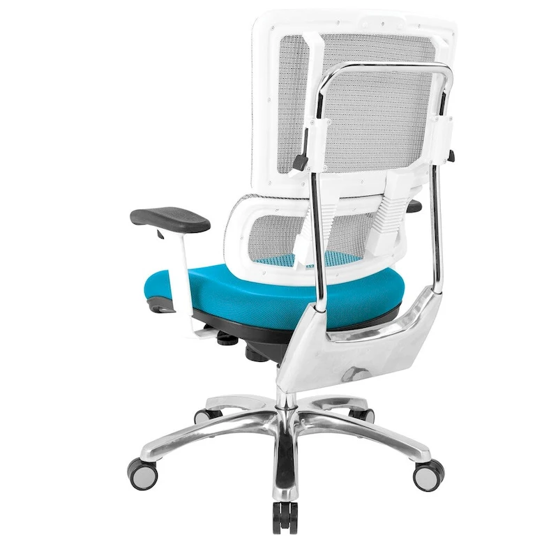 Breathable Mesh Chair with Custom Fabric Seat