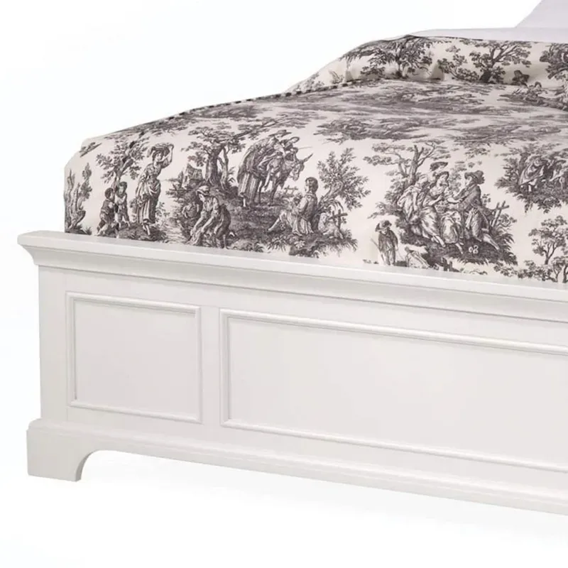 Homestyles Naples Off-White Wood Queen Bed