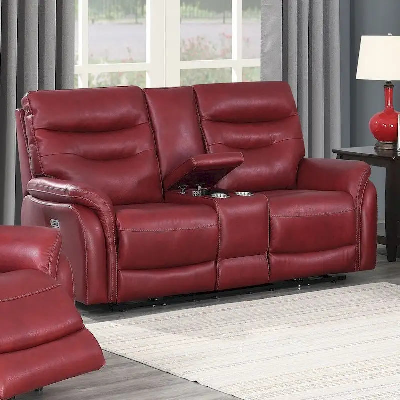 Steve Silver Ferndale 3-Piece Power Reclining Top Grain Leather Set