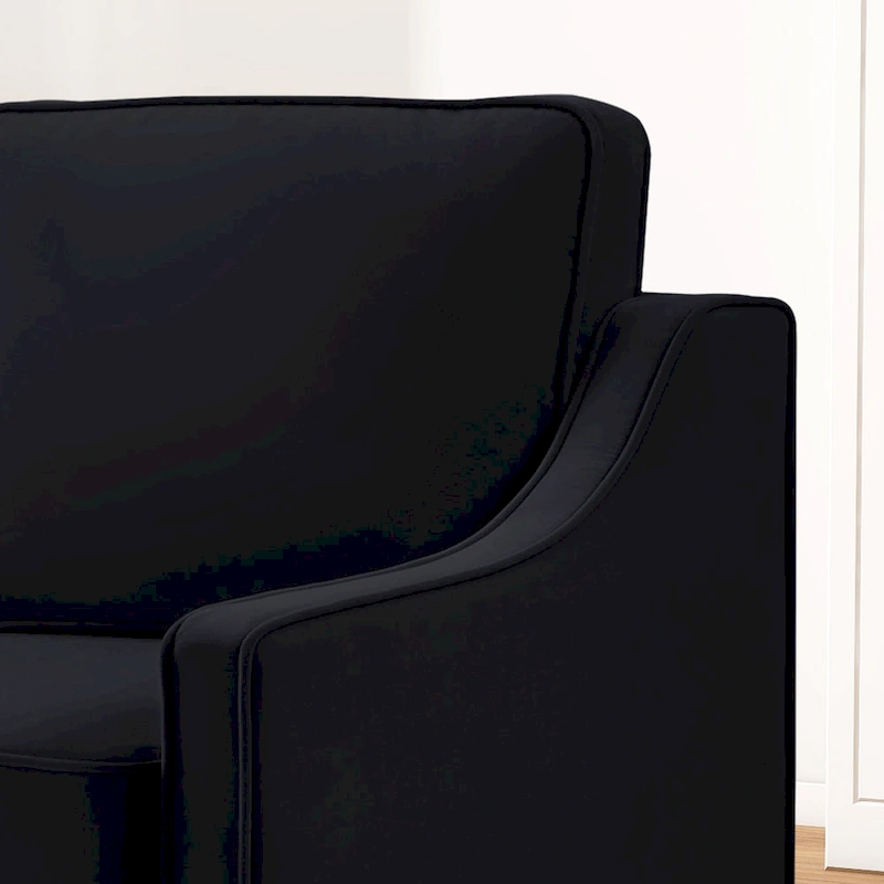 Modern Velvet Upholstered Accent Chair Single Sofa Armchair