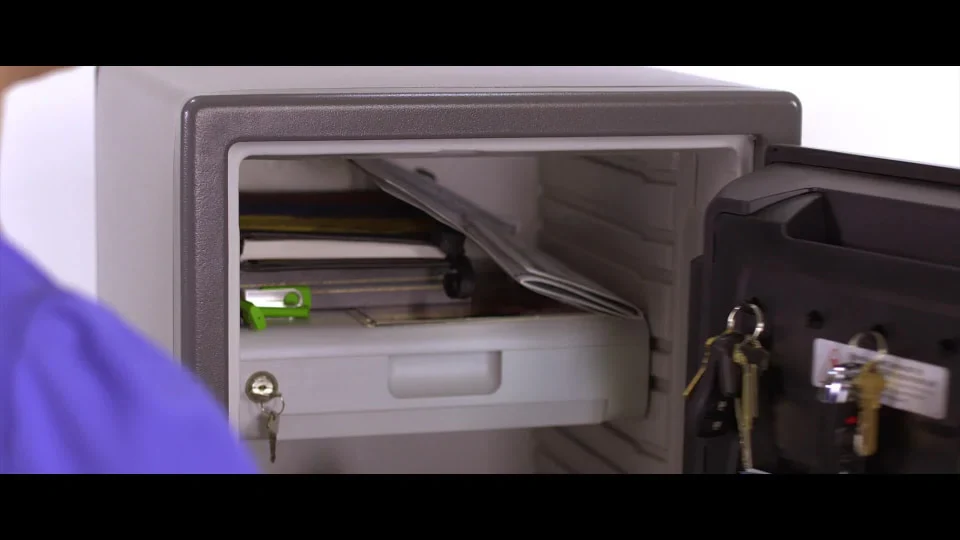 SentrySafe SFW123CS Fire-Resistant Safe and Waterproof Safe with Dial Combination Lock, 1.23 Cu. ft.