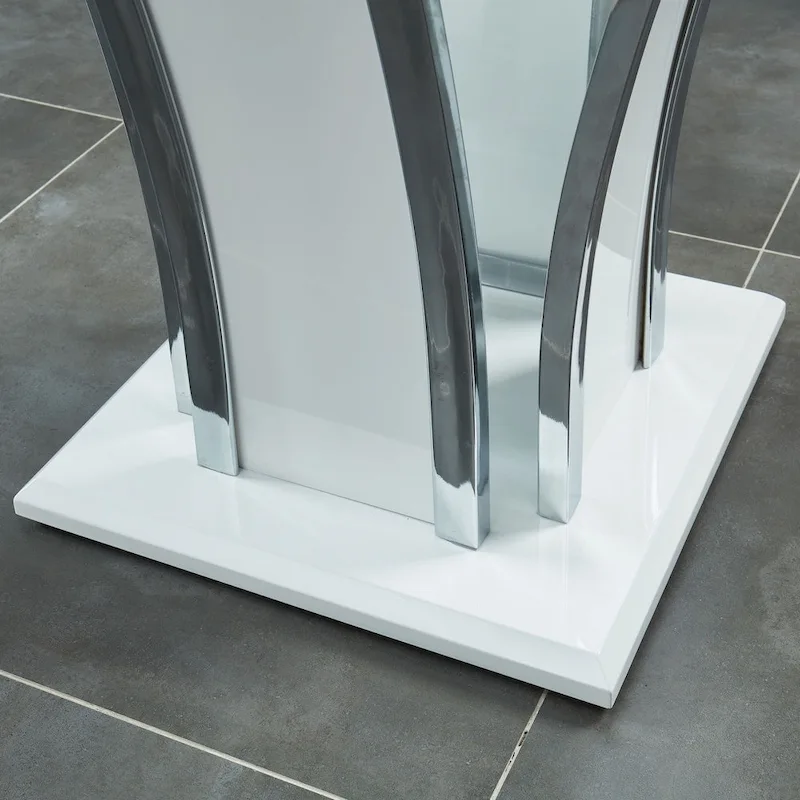 del Rio Modern Glass Top 2-Piece Accent Table Set by Furniture of America