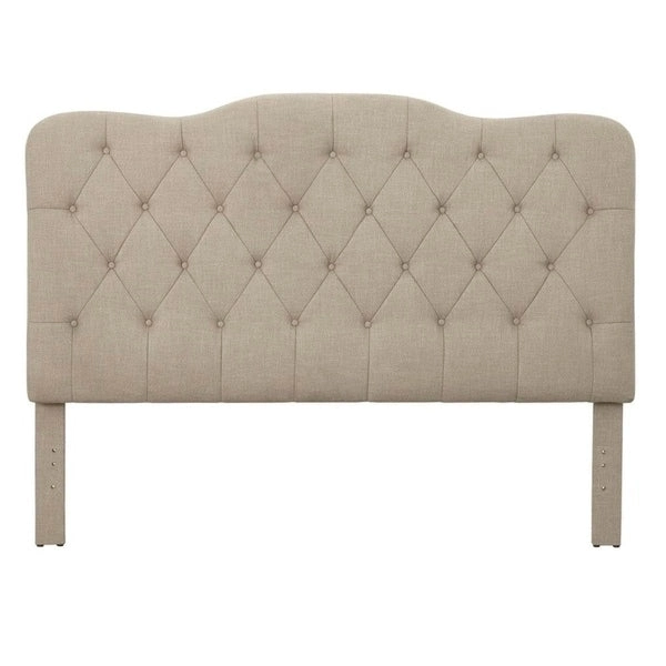 Simple Living Tessa Traditional Upholstered Button Tufted Queen Headboard