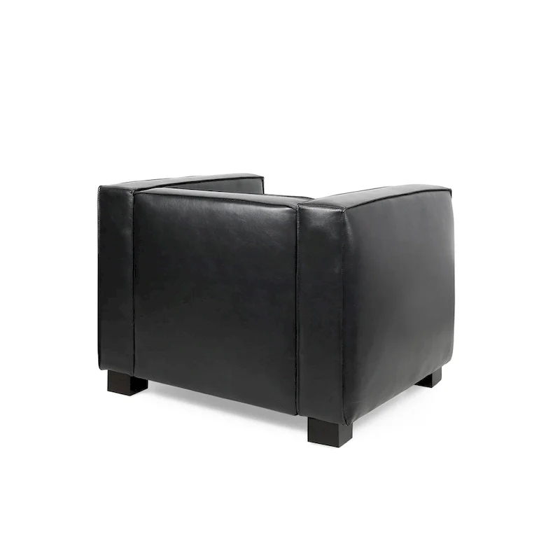 Goyette Faux Leather Club Chair