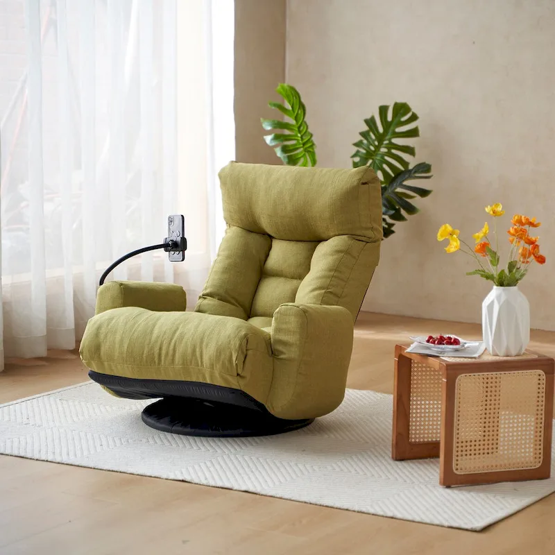 Swivel Leisure Chair with Adjustable Head and Waist