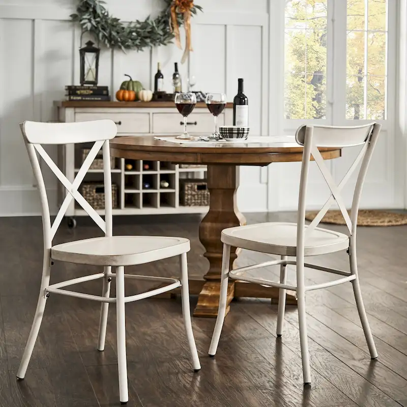 Metal Dining Chairs (Set of 2)