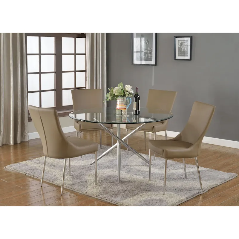 Somette Patty Dining Table with Criss Cross Base
