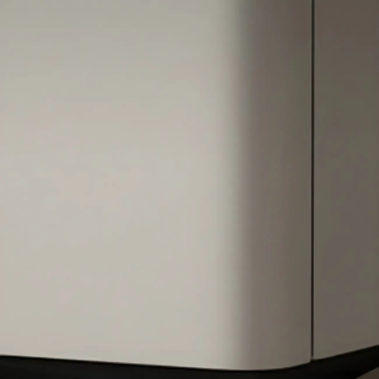 Trendy Narrow Cubic Wooden Nightstand with Legs