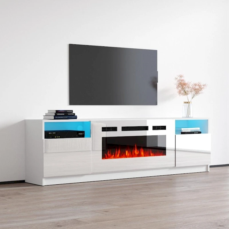 Strick & Bolton Amsden Electric Fireplace TV Stand